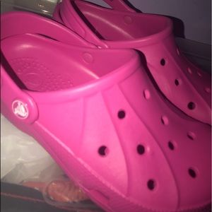 Candy pink crocs
